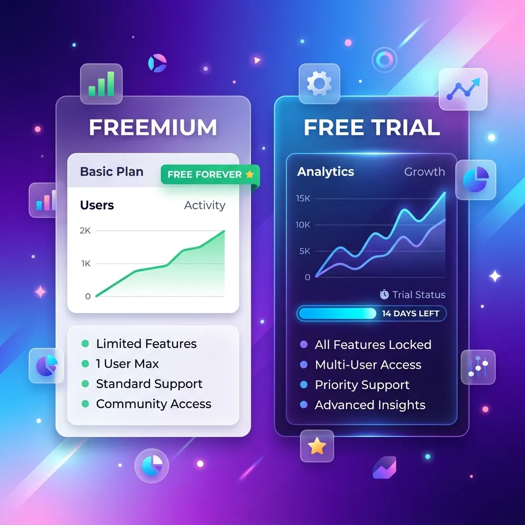 무료로 풀까, 무료 체험만 줄까? Freemium vs Free Trial 유료 전환 전략